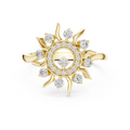 Solara Radiance Lab Grown Diamond Sunburst Ring