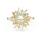 Solara Radiance Lab Grown Diamond Sunburst Ring