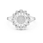 Celestine Bloom Lab Grown Diamond Floral Halo Ring