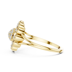 Celestine Bloom Lab Grown Diamond Floral Halo Ring