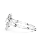 Aurelia Bloom Lab Grown Diamond Floral Ring for Women | Real Gold & Silver