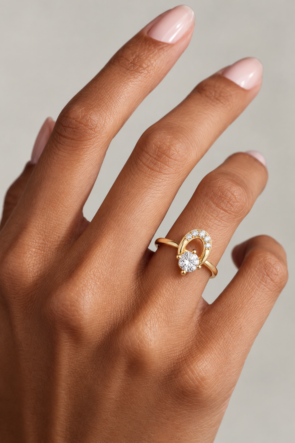 Elarova Oval Halo Lab Grown Diamond Ring
