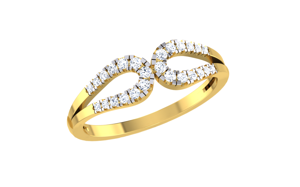 Elyvara Infinity Lab Grown Diamond Ring in Real Gold
