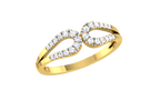 Elyvara Infinity Lab Grown Diamond Ring in Real Gold