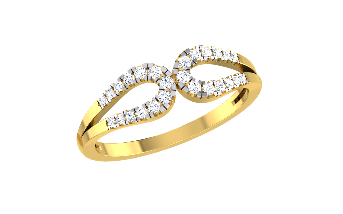 Elyvara Infinity Lab Grown Diamond Ring in Real Gold