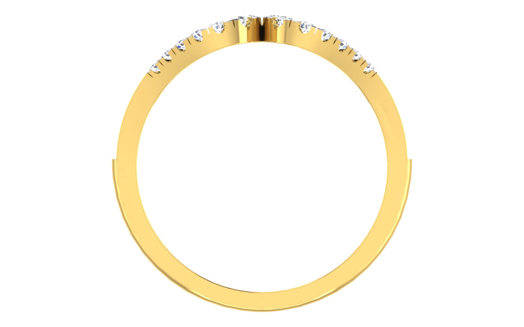 Elyvara Infinity Lab Grown Diamond Ring in Real Gold