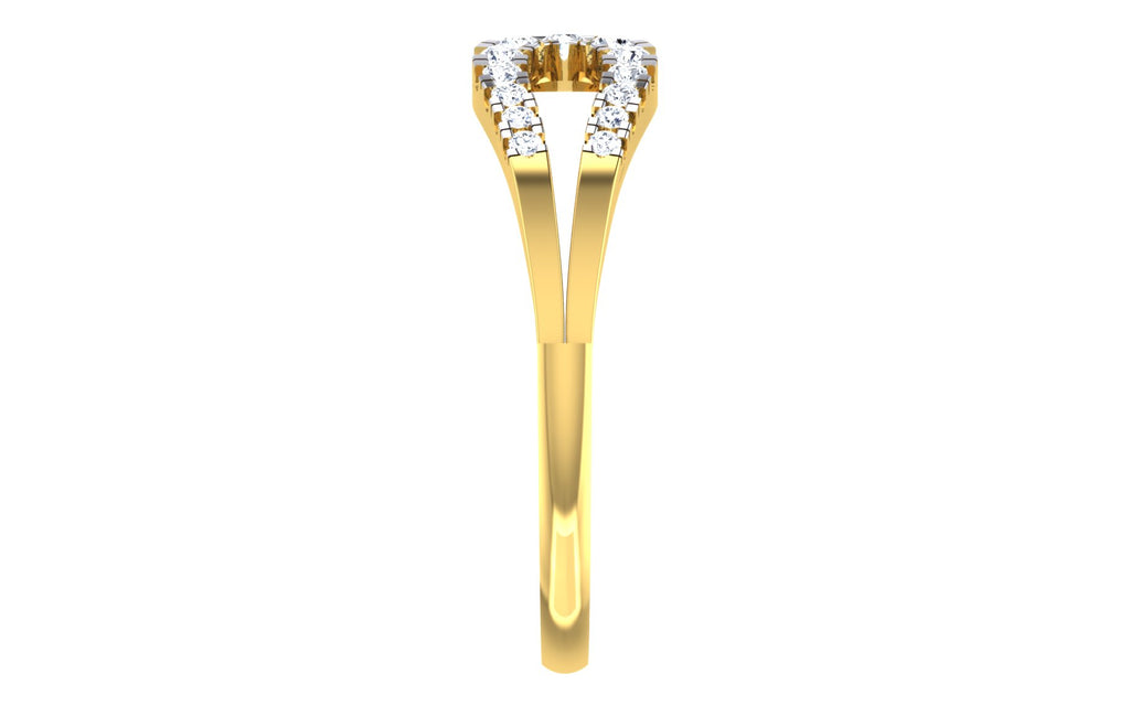 Elyvara Infinity Lab Grown Diamond Ring in Real Gold