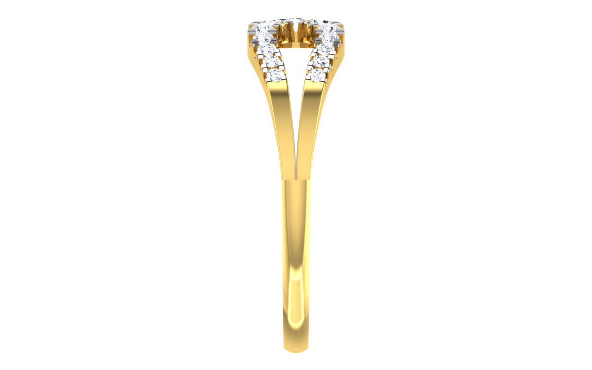 Elyvara Infinity Lab Grown Diamond Ring in Real Gold