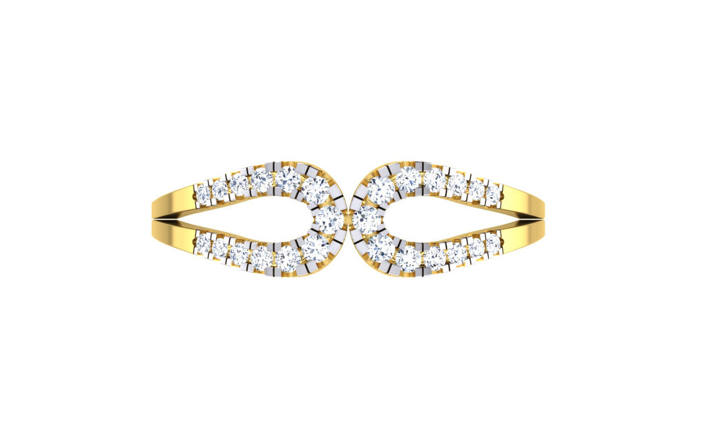 Elyvara Infinity Lab Grown Diamond Ring in Real Gold