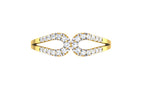 Elyvara Infinity Lab Grown Diamond Ring in Real Gold