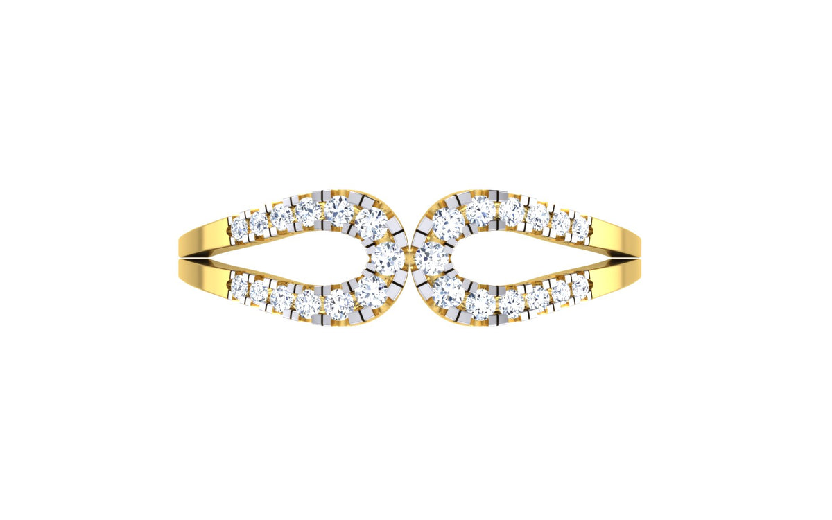 Elyvara Infinity Lab Grown Diamond Ring in Real Gold
