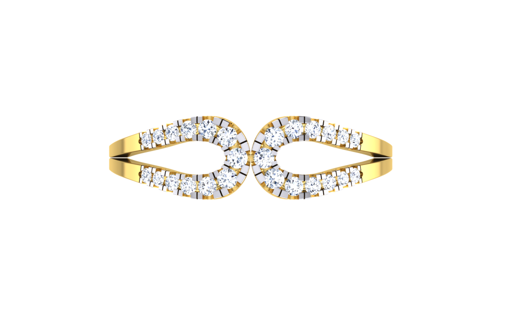 Elyvara Infinity Lab Grown Diamond Ring in Real Gold