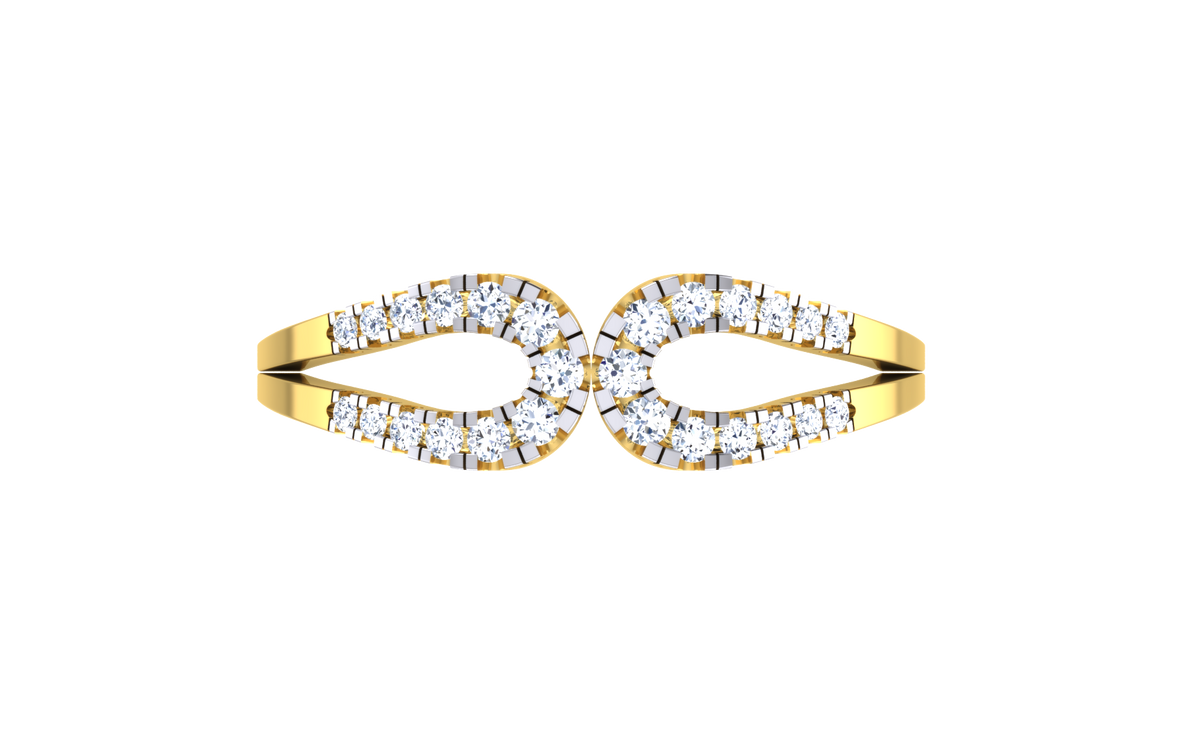 Elyvara Infinity Lab Grown Diamond Ring in Real Gold