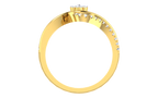 Nerivelle Wave Lab Grown Diamond Ring in Real Gold