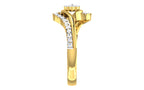 Nerivelle Wave Lab Grown Diamond Ring in Real Gold