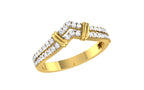 Veyra Chevron Lab Grown Diamond Band Ring