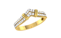 Veyra Chevron Lab Grown Diamond Band Ring