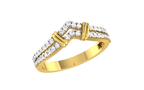Veyra Chevron Lab Grown Diamond Band Ring
