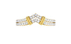 Veyra Chevron Lab Grown Diamond Band Ring