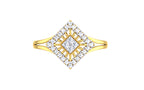 Square Lattice Lab Grown Diamond Ring