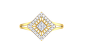 Square Lattice Lab Grown Diamond Ring