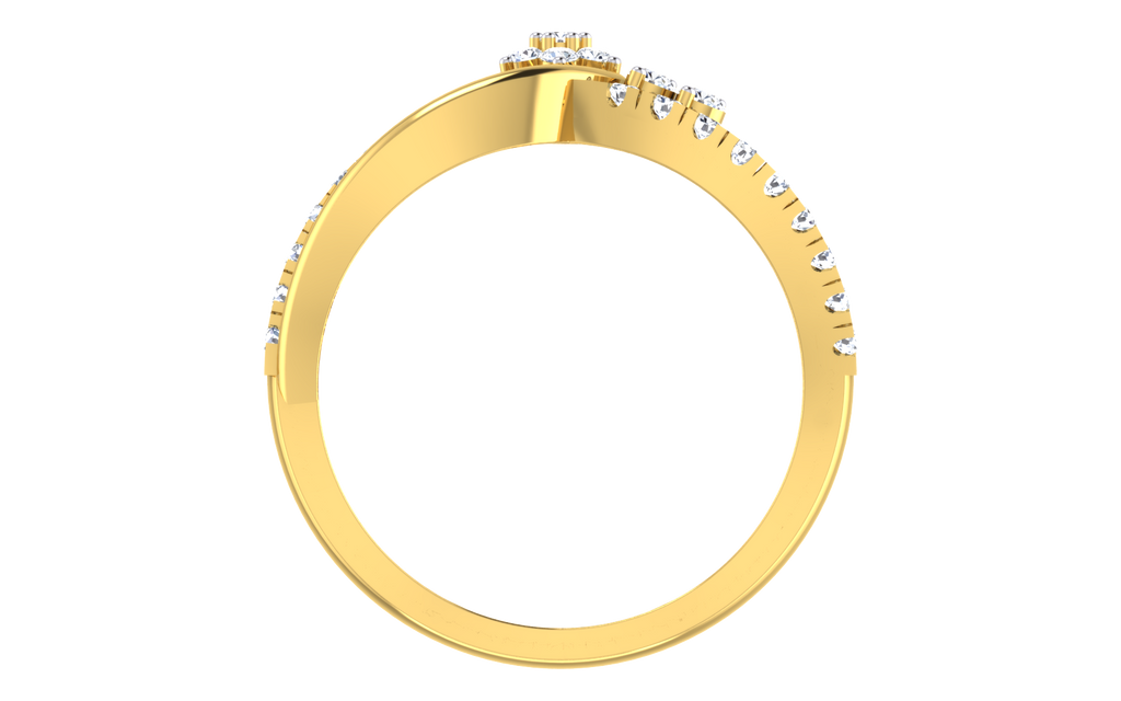 Luxury Geometric Diamond Ring