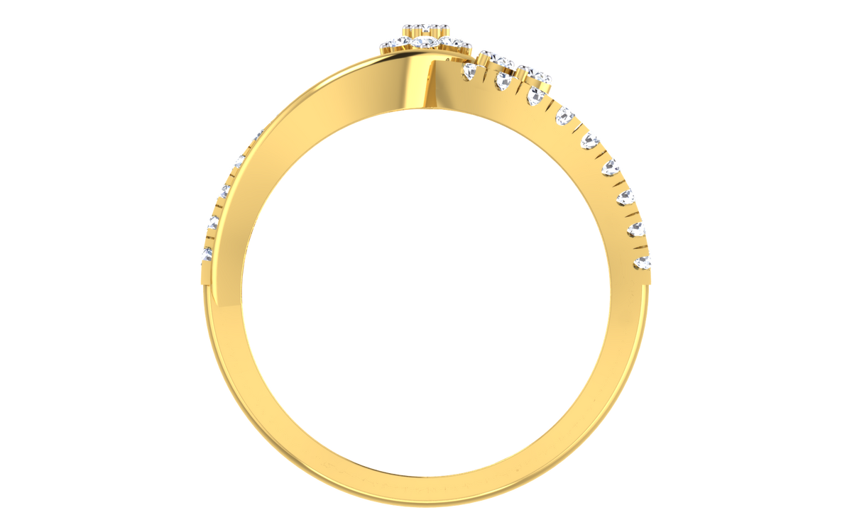 Luxury Geometric Diamond Ring