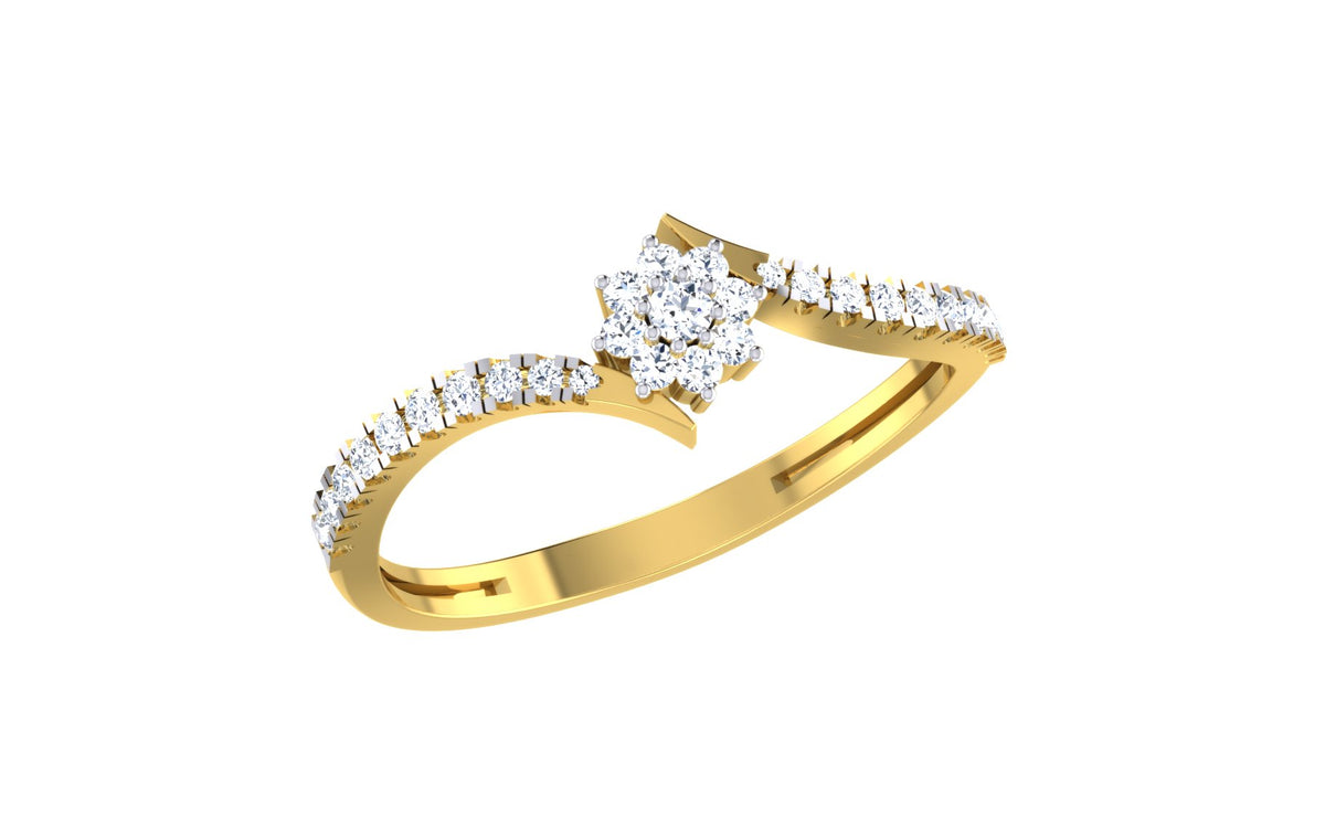 Petaline Floral Cluster Lab Grown Diamond Ring
