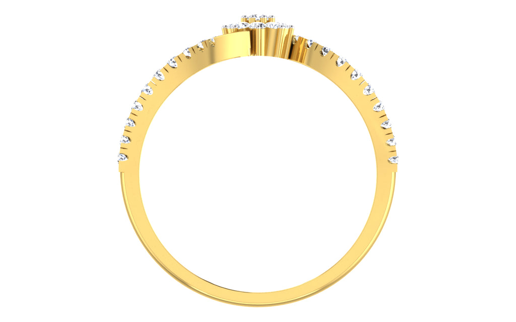 Petaline Floral Cluster Lab Grown Diamond Ring