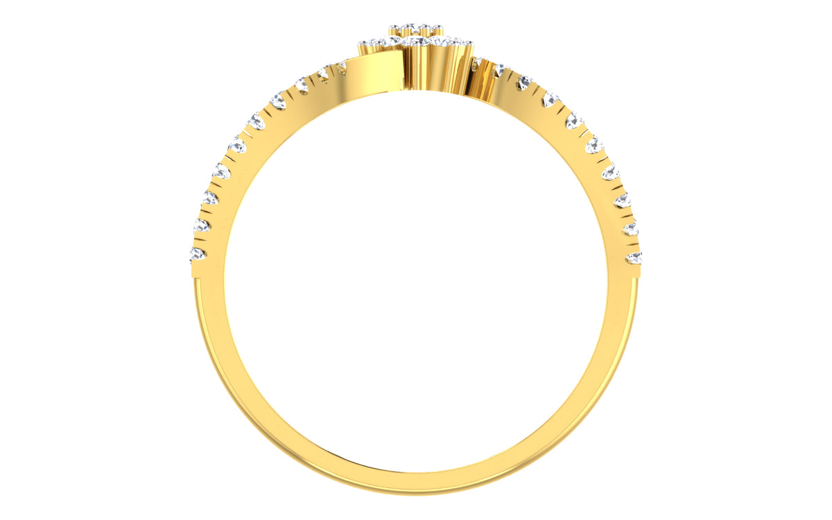 Petaline Floral Cluster Lab Grown Diamond Ring