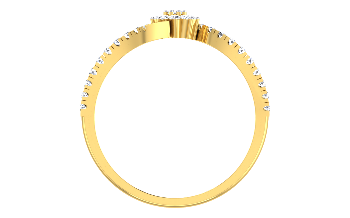 Petaline Floral Cluster Lab Grown Diamond Ring