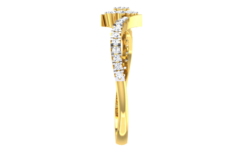 Petaline Floral Cluster Lab Grown Diamond Ring