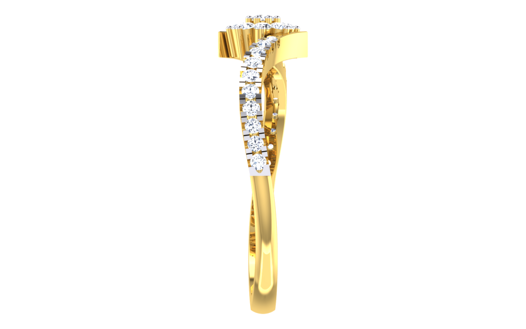 Petaline Floral Cluster Lab Grown Diamond Ring