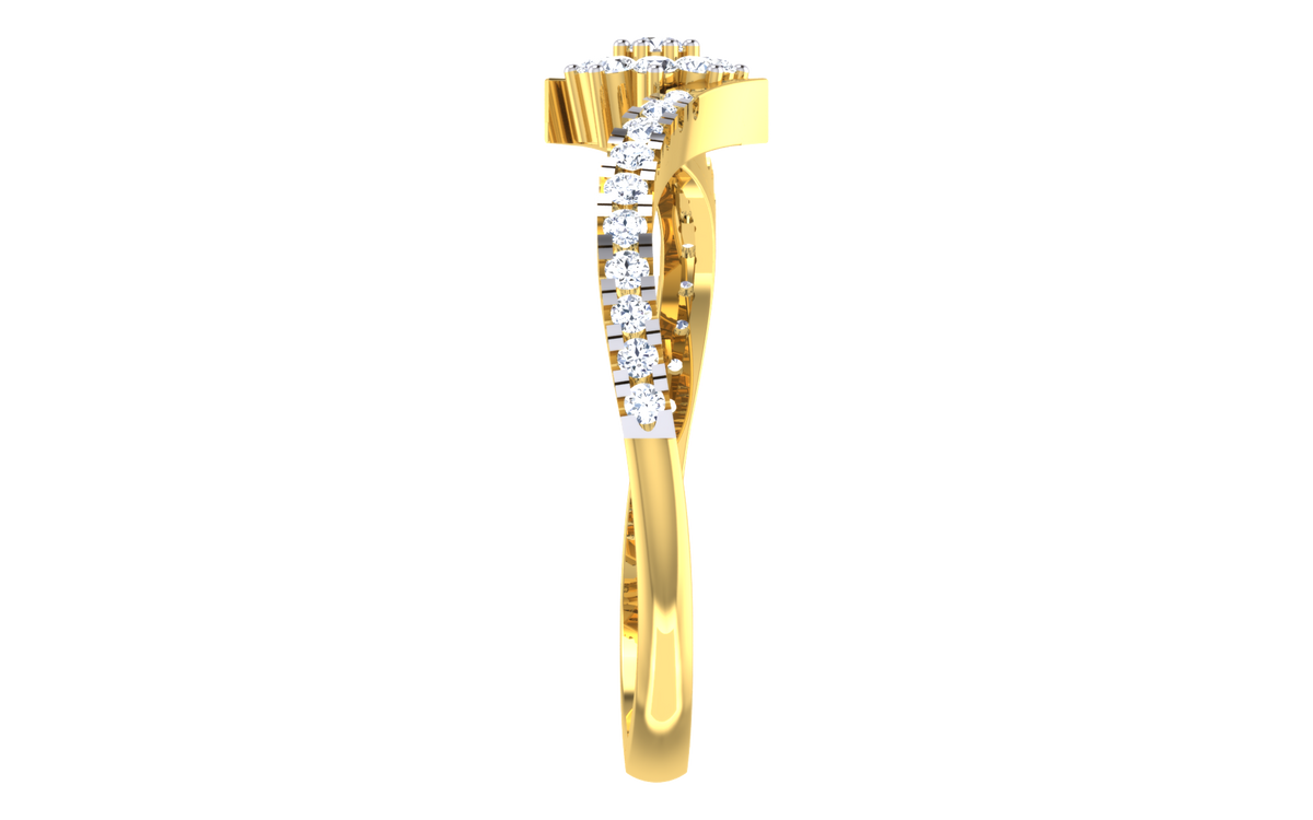 Petaline Floral Cluster Lab Grown Diamond Ring