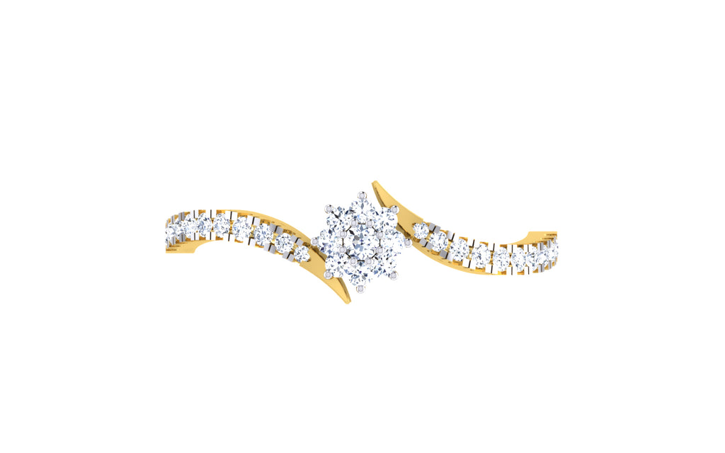 Petaline Floral Cluster Lab Grown Diamond Ring