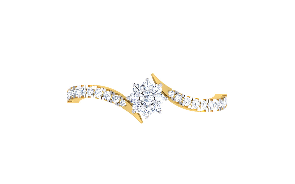 Petaline Floral Cluster Lab Grown Diamond Ring
