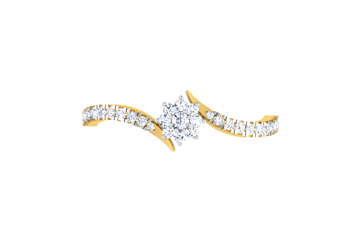 Petaline Floral Cluster Lab Grown Diamond Ring