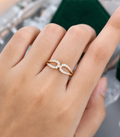 Elyvara Infinity Lab Grown Diamond Ring in Real Gold