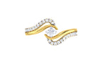 Nerivelle Wave Lab Grown Diamond Ring in Real Gold