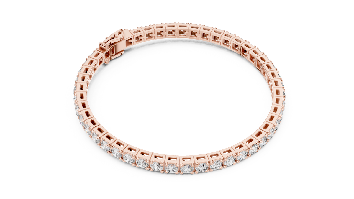 Latticia Square Frame Lab Grown Diamond Tennis Bracelet