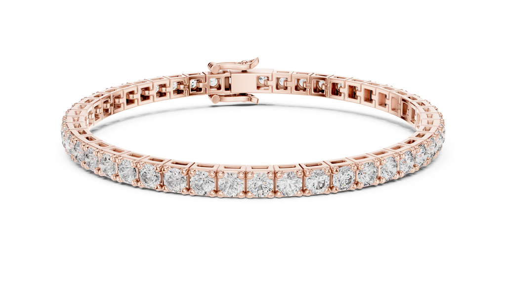 Latticia Square Frame Lab Grown Diamond Tennis Bracelet