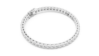 Latticia Square Frame Lab Grown Diamond Tennis Bracelet