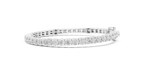 Gridelle Square Box Link Round Lab Grown Diamond Tennis Bracelet