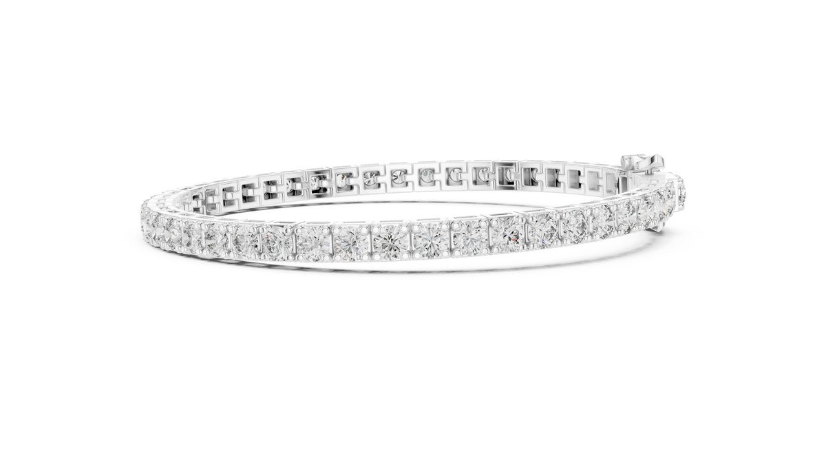 Latticia Square Frame Lab Grown Diamond Tennis Bracelet