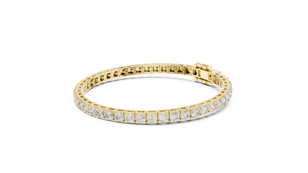 Latticia Square Frame Lab Grown Diamond Tennis Bracelet