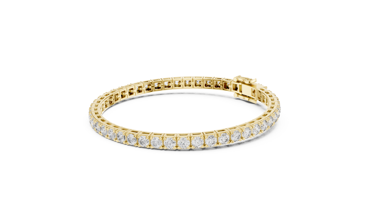 Latticia Square Frame Lab Grown Diamond Tennis Bracelet