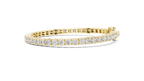 Gridelle Square Box Link Round Lab Grown Diamond Tennis Bracelet