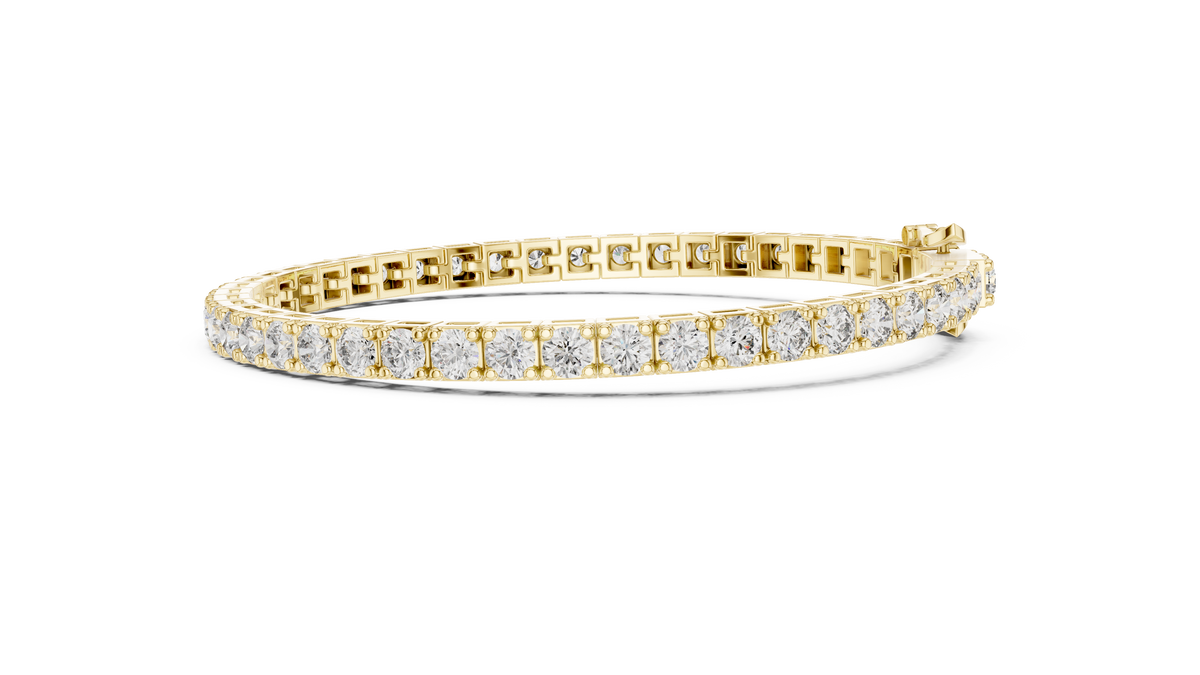 Latticia Square Frame Lab Grown Diamond Tennis Bracelet