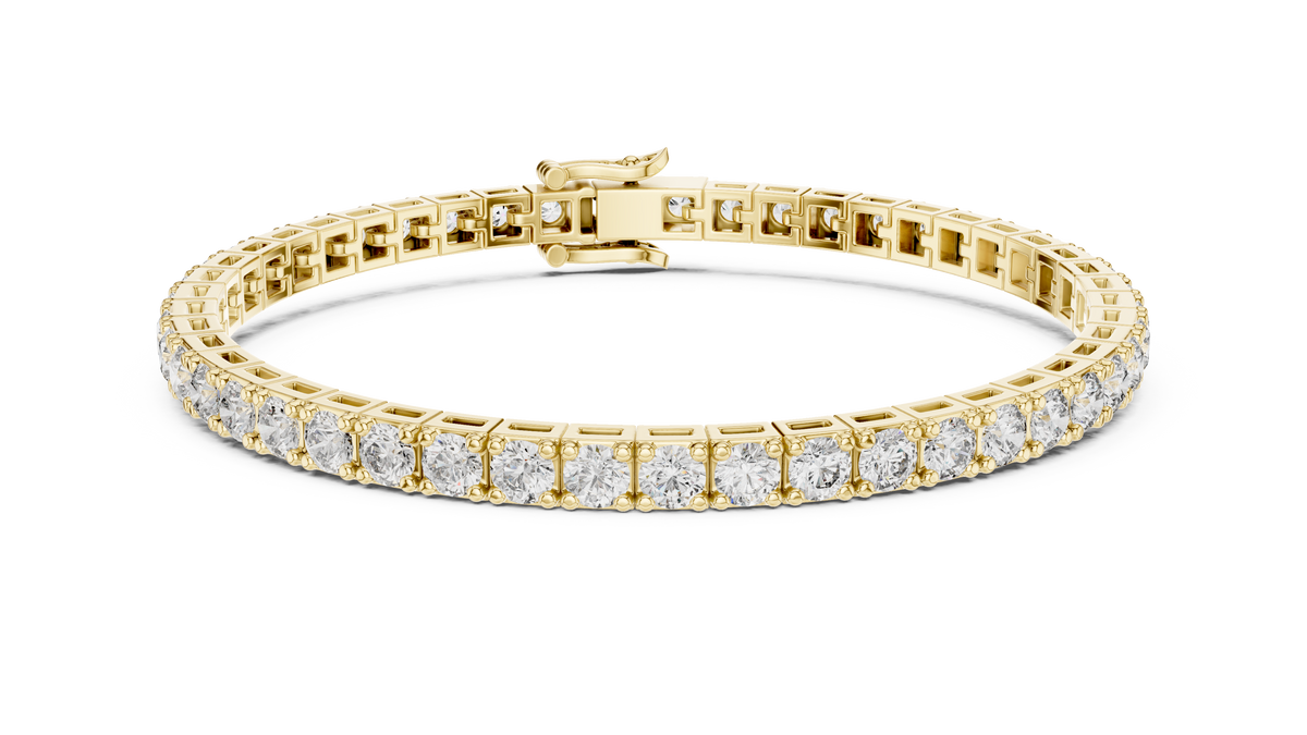 Latticia Square Frame Lab Grown Diamond Tennis Bracelet