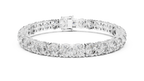 Grandelle Large Round Lab Grown Diamond Statement Tennis Bracelet